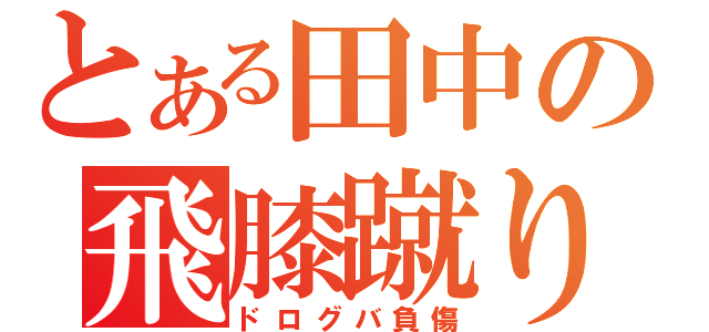 とある田中の飛膝蹴り（ドログバ負傷）