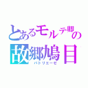 とあるモルテ卿の故郷鳩目　風（　パトリエーゼ）