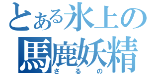 とある氷上の馬鹿妖精（さ　る　の）