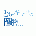 とあるキャス主の置物（黙ってるやつ）