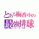 とある梅香中の最強排球（バレーボール部）