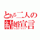 とある二人の結婚宣言（イエローライフ）