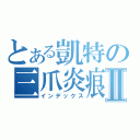 とある凱特の三爪炎痕Ⅱ（インデックス）