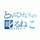 とあるひなちの叱るねこ（やめなさーい）