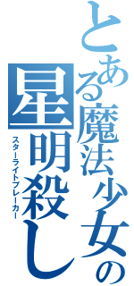 とある魔法少女の星明殺し（スターライトブレーカー）