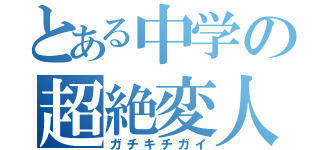 とある中学の超絶変人（ガチキチガイ）