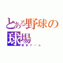 とある野球の球場（東京ドーム）