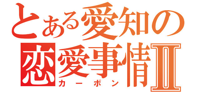 とある愛知の恋愛事情Ⅱ（カーボン）