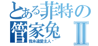 とある菲特の管家兔Ⅱ（我永遠愛主人喔~）