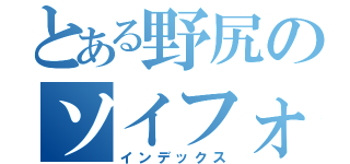 とある野尻のソイフォン（インデックス）