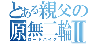 とある親父の原無二輪Ⅱ（ロードバイク）