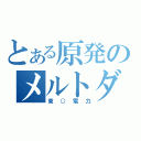 とある原発のメルトダウン（東○電力）