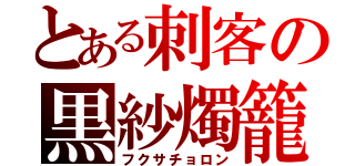 とある刺客の黒紗燭籠（フクサチョロン）