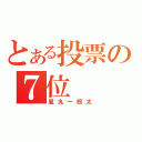 とある投票の７位（風丸一郎太）