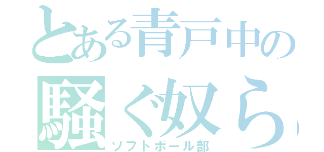 とある青戸中の騒ぐ奴ら（ソフトボール部）