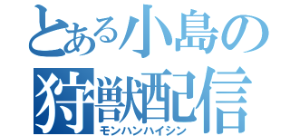 とある小島の狩獣配信（モンハンハイシン）