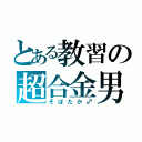 とある教習の超合金男（そばたか♂）