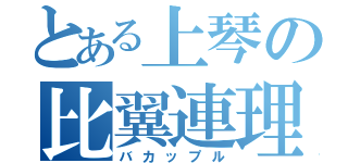 とある上琴の比翼連理（バカップル）