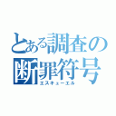 とある調査の断罪符号（エスキューエル）