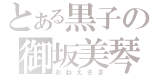 とある黒子の御坂美琴（おねえさま）