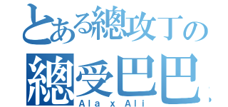 とある總攻丁の總受巴巴（Ａｌａ ｘ Ａｌｉ）