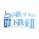 とある鉄ヲタの地下鉄乗乗Ⅱ（ナゾノアソビ）