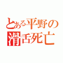 とある平野の滑舌死亡（）