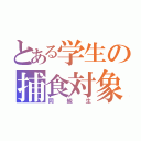 とある学生の捕食対象（同級生）