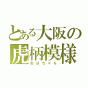 とある大阪の虎柄模様（おばちゃん）