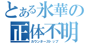 とある氷華の正体不明（カウンターストップ）