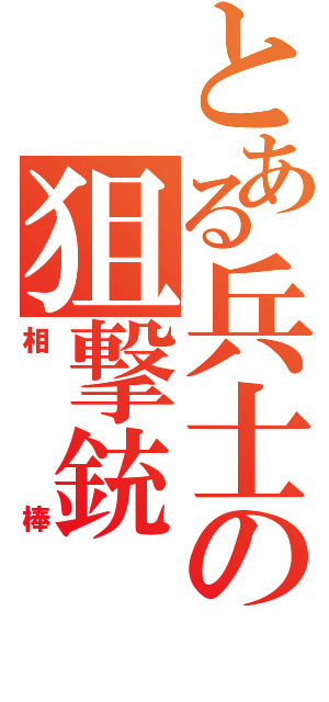 とある兵士の狙撃銃（相棒）