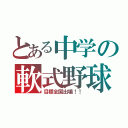 とある中学の軟式野球部（目標全国出場！！）