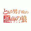 とある男子校の孤高の狼（非リア充）