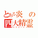 とある炎の四大精霊（イフリート）