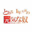 とある１年Ｇ組の元気な奴ら（がんばってます）