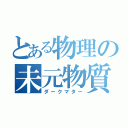 とある物理の未元物質（ダークマター）