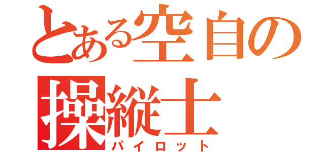 とある空自の操縦士（パイロット）