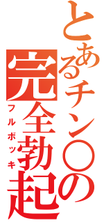 とあるチン○の完全勃起（フルボッキ）