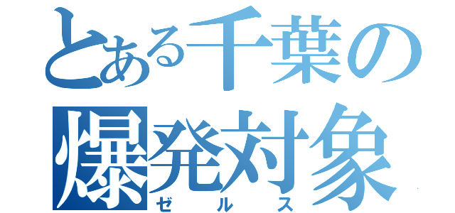 とある千葉の爆発対象（ゼルス）