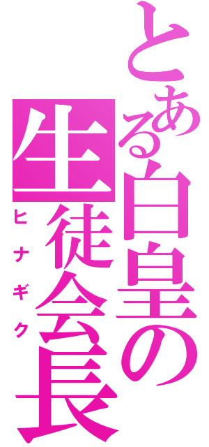 とある白皇の生徒会長（ヒナギク）