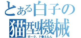 とある白子の猫型機械（ボーク、ド●えもん）