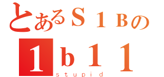 とあるＳ１Ｂの１ｂ１１（ｓｔｕｐｉｄ）