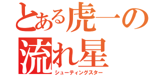 とある虎一の流れ星（シューティングスター）