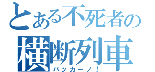 とある不死者の横断列車（バッカーノ！）