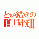 とある錯覚の自主研究Ⅱ（蓮沼正隆）