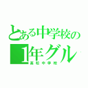 とある中学校の１年グル（高松中学校）