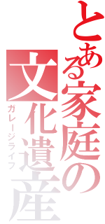 とある家庭の文化遺産（ガレージライフ）