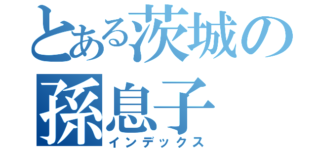 とある茨城の孫息子（インデックス）