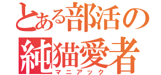 とある部活の純猫愛者（マニアック）