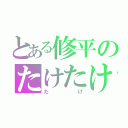 とある修平のたけたけ日記（たけ）